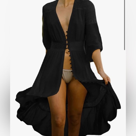 Other - Beautiful Cover Up Lace Detailing in Black One Size (S-L)